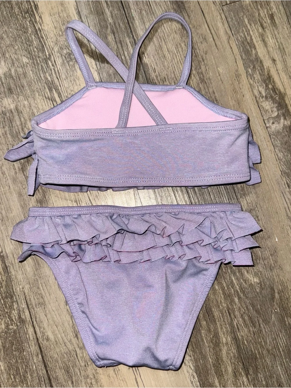 Cat & Jack Girls' Lavender Ruffle Bikini